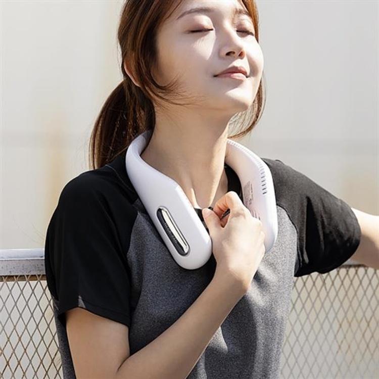 CoreFlow™ Rechargeable Bladeless Neck Fan | 4-Speed Hands-Free Cooling
